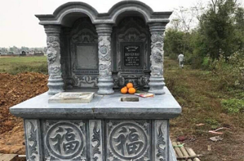 Mộ đôi 1 mái đá